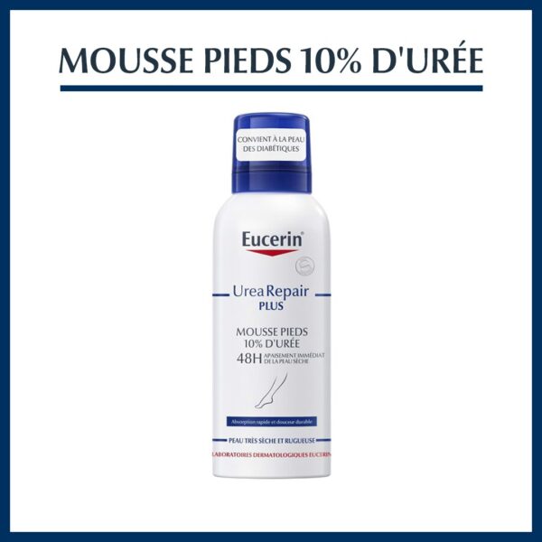EUCERIN UreaRepair PLUS Mousse Pieds 10% d'Urée 150ml