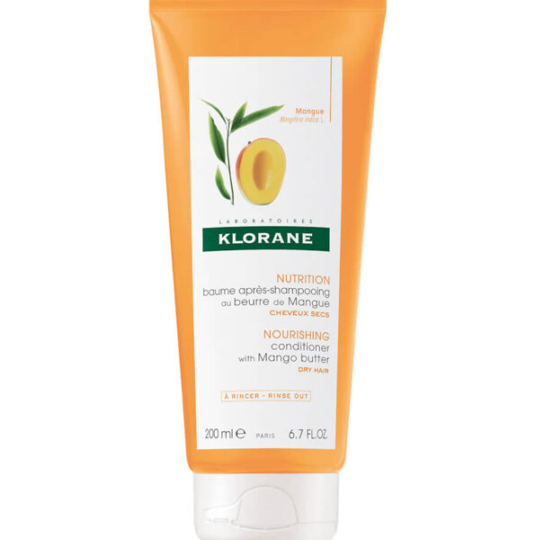 Klorane - Baume Après-shampoing Nutrition au beurre de Mangue - Cheveux secs 200 ml
