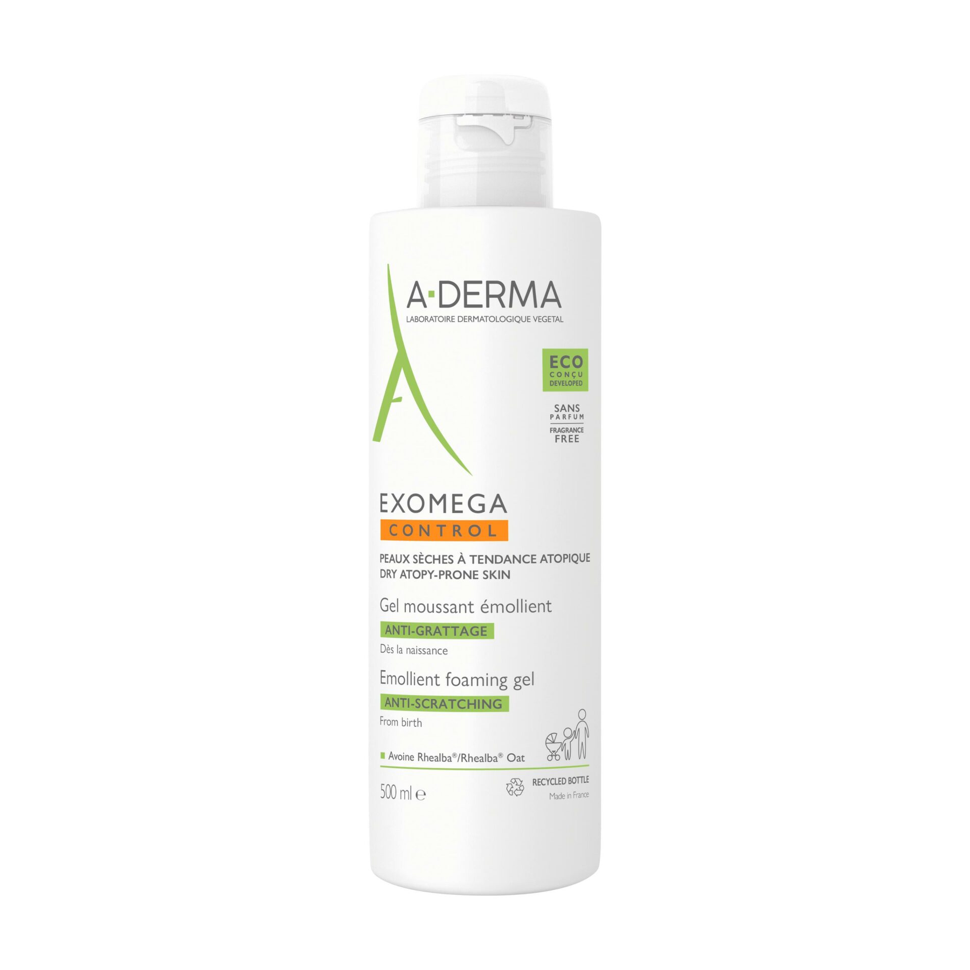 3282770143744-A-DERMAE28094EXOMEGACONTROLGELMOUSSANTC389MOLLIENTANTI-GRATTAGE-0582414001680951732-2 A-DERMA — EXOMEGA CONTROL GEL MOUSSANT ÉMOLLIENT ANTI-GRATTAGE 500 ml – Image 1