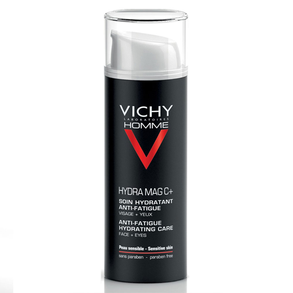 3337871322571-1-2 Vichy Homme Hydra Mag C+ Soin Hydratant Anti-Fatigue Visage et Yeux Sensibles | 50ml – Image 1