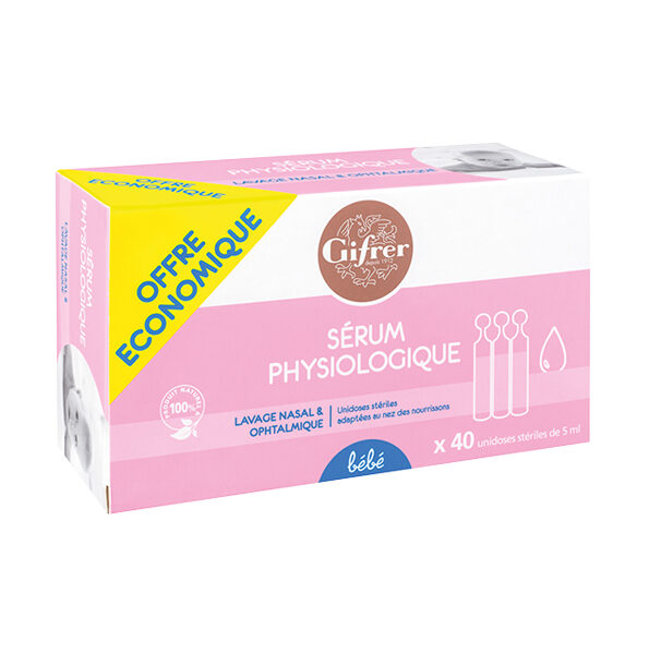 GIFRER SERUM PHYSIOLOGICA BTE X 40 UNIDOSES 5 ML