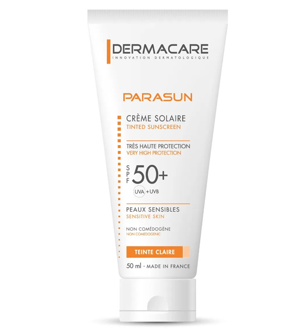 3401360101760-1-1-2 Dermacare - Parasun Crème solaire Teinte Claire Très haute protection SPF50+ - 50 ml – Image 1