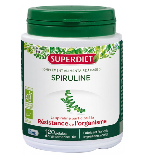 3428881143208-1-2 Super Diet Spiruline - 120 Gélules – Image 1
