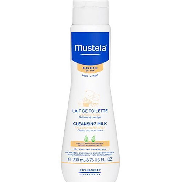 Mustela Lait de Toilette Bébé - 200 ml