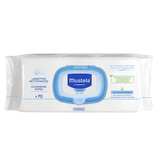 Mustela Lingettes Nettoyantes - 70 Piéces