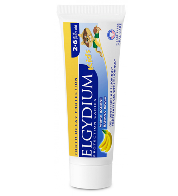 3577056009976-2-2 Elgydium Kids - Dentifrice Banane 2-6 Ans - 50 ml – Image 1