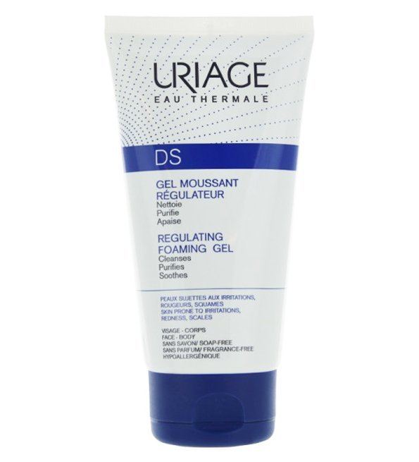 3661434000089-1-2 Uriage - D.S - Gel Moussant Régulateur - 150 ml – Image 1
