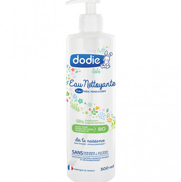 Dodie - Eau nettoyante 3 en 1 flacon Pompe - 500 ml