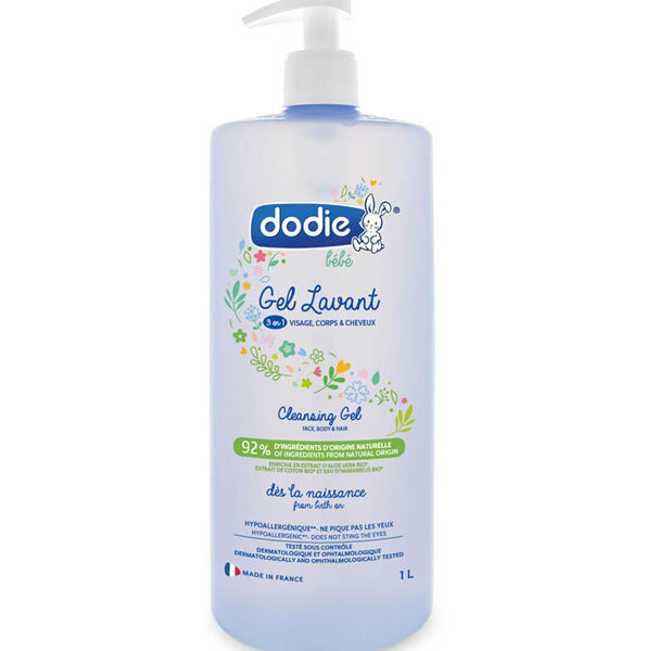 Dodie - Gel lavant 3 en 1 flacon Pompe - 1 L