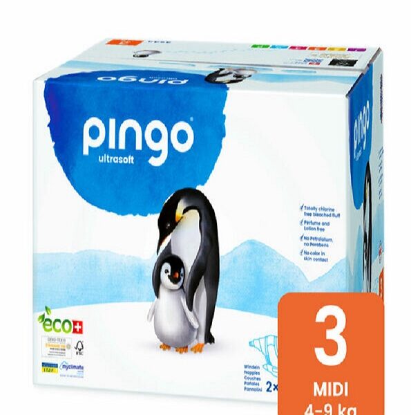 Pingo Midi Taille3 – 4-9KG –  2 Sachets de 44 Couches