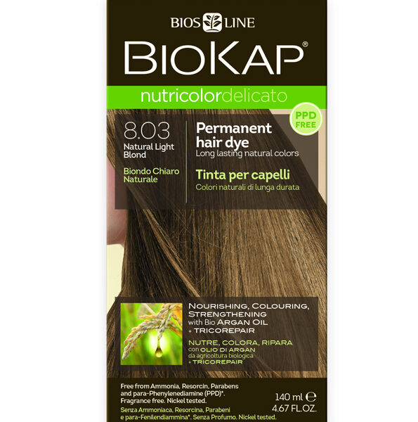 Biokap - Nutricolor Delicato 8.03 Blond clair naturel