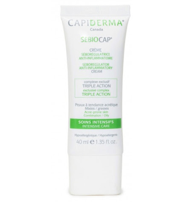 818118002720-1-2 Capiderma - Sebiocap Crème anti-inflammation pour peaux à tendance acnéique - 40 ml – Image 1