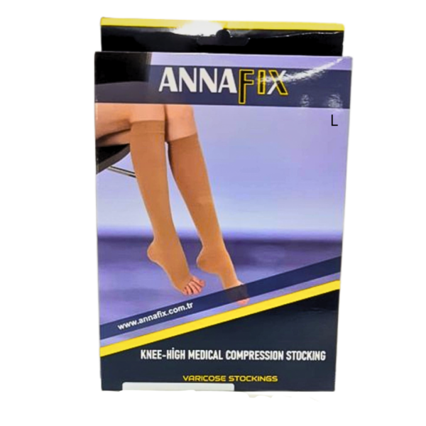 ANNAFIX Bas Chaussettes Class 2 Open Taille L REF-237