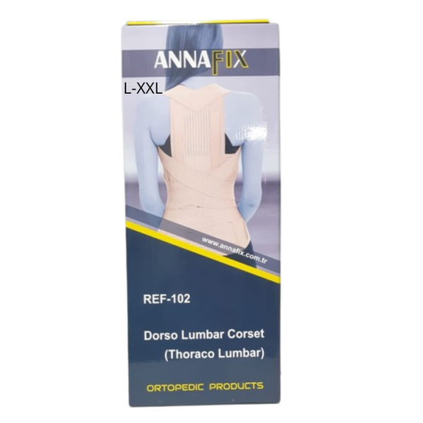 ANNAFIX Ceinture Dorso-Lombaire Taille 2 L-XXL REF-102