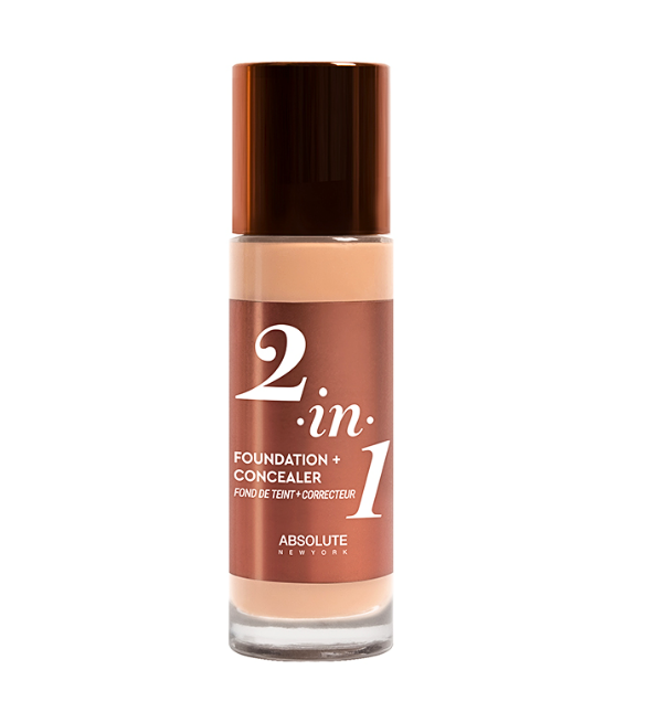 Absolute-2in1-Foundation-Concealer-Neutral-Shell-35ml-1-1 ABSOLUTE NEW YORK 2in1 Foundation & Concealer Neutral Shell 35ml – Image 1
