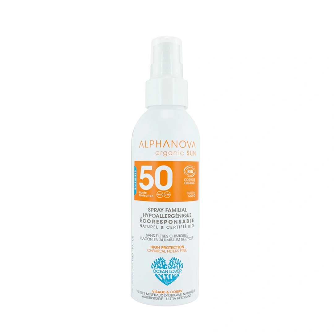Alphanova-sun-spray-solaire-familial-hypo-spf50-150g-2 Alphanova Sun Spray Solaire Familial Spf50+ 150g – Image 1