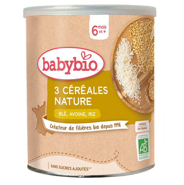 BABYBIO CEREALES 3 FRUITS 220G