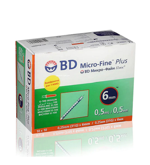 BD-micro-fine-plus-Aiguille-Insuline-31G-6mm-beautymall-parapharmacie-2 BD Micro-fine plus Aiguille Insuline 31G/6mm – Image 1