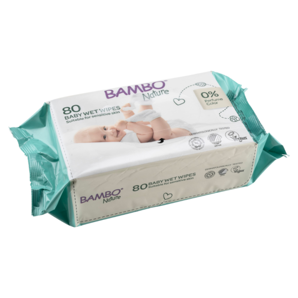 Bambo Nature Lingettes 80 Pieces