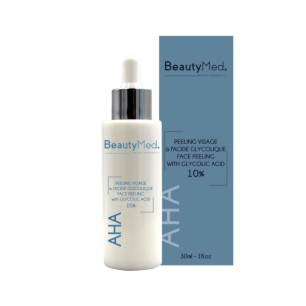 Beauty Med AHA Creme Peeling Visage A L'acide Glycolique 10% 30ml