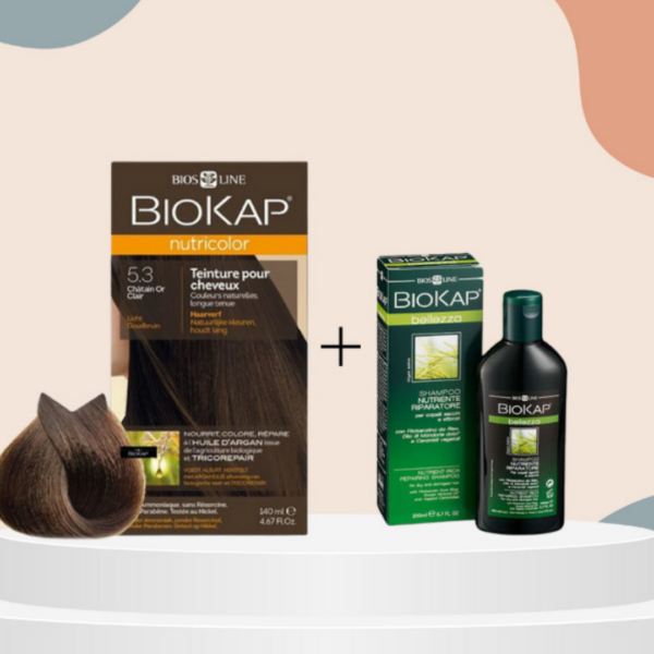 Biokap nutricolor 5.3 140ml+Sampoing nourissant reparateur 100ml pack