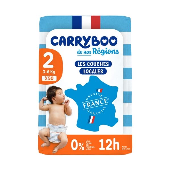 CARRYBOO COUCHES T2 3-6KG 50 UNITES