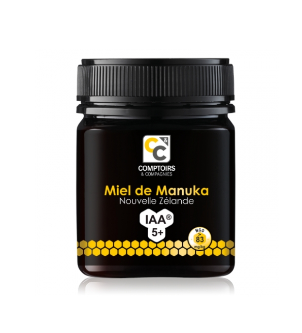 COMPTOIRS-ET-COMPAGNIES-PASTILLE-COEUR-FONDANT-DE-MIEL-MANUKA-IAA15-1 COMPTOIRS ET COMPAGNIES MIEL DE MANUKA IAA5+ MGO 83 250G – Image 1