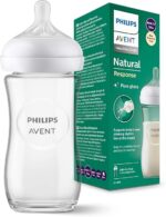AVENT BIBERON NATURAL EN VERRE 3.0 TEAT 1M+ 260ML  SCY933/01 – Image 2