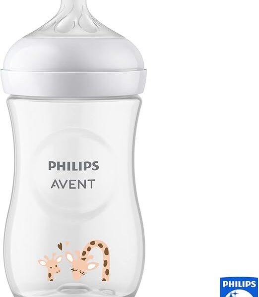 AVENT BIBERON NATURAL 3.0 TEAT 1M+ 260ML DECO GIRAFFE SCY903/66