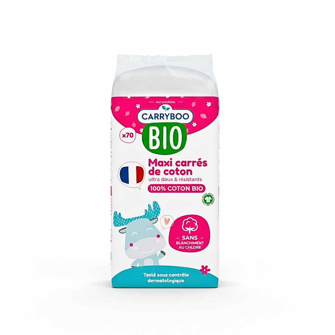 Carryboo-Maxi-Carres-de-coton-70-pcs-2 Carryboo Maxi Carres De Coton 70 Pieces – Image 1