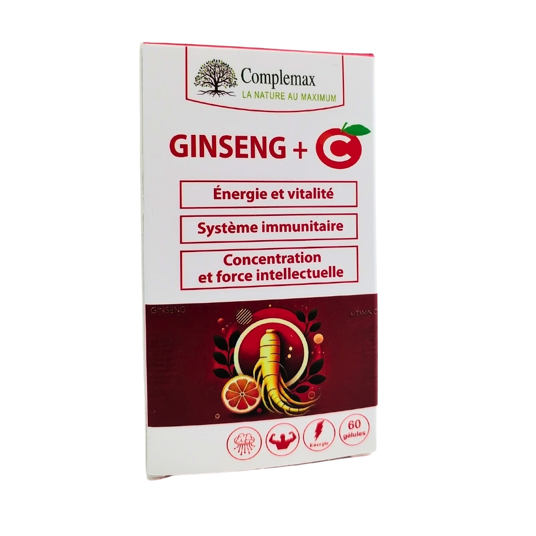Complemax-Ginseng-C-60-gelules-2 Complemax Ginseng + C 60 Gelules – Image 1