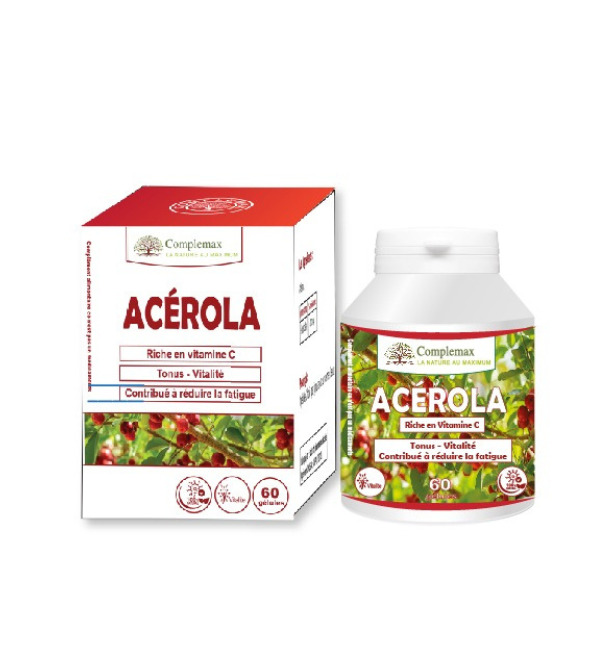 Complemax-acerola-500mg-60-gelules-2 Complemax Acerola 500mg 60 gelules – Image 1