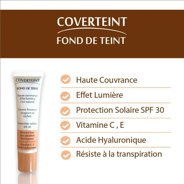 Coverteint Fond de Teint N°13 Beige Rose Spf30 30ml