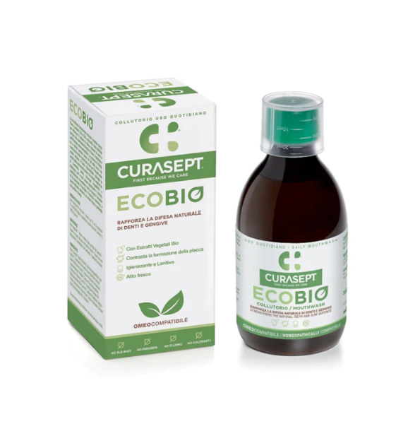 Curasept Bain de Bouche Naturel aux huiles essentielles EcoBio 300mL