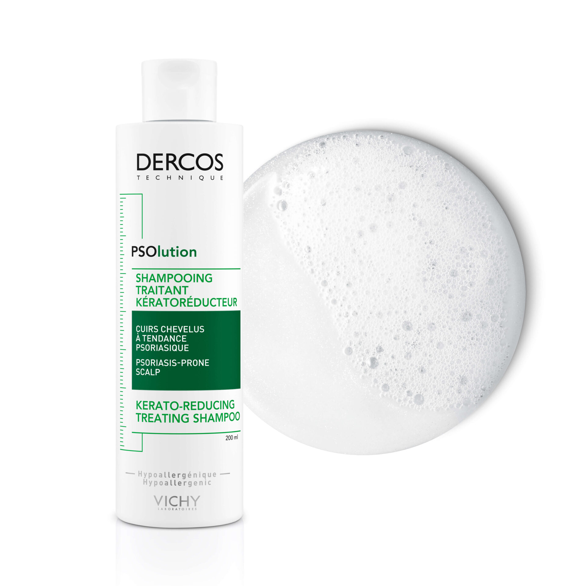 DERCOS-PSOLUTION-200ml-3337875787222-1-1-2 VICHY | DERCOS TECHNIQUE | SHAMPOOING PSOLUTION Pour les cuirs chevelus à tendance psoriasique | 200ml – Image 1