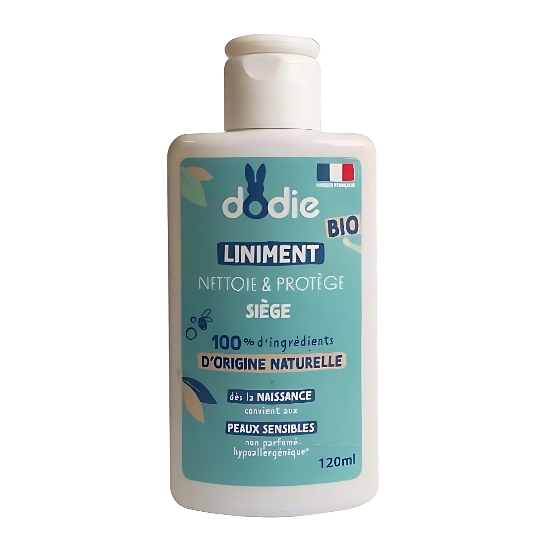 Dodie-liniment-120ml-2 Dodie Liniment Bio Nettoie et Protege 120ml – Image 1