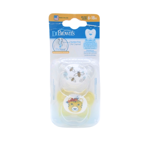 Dr Brown's 2 Sucette Betterfly Shield 6-12m