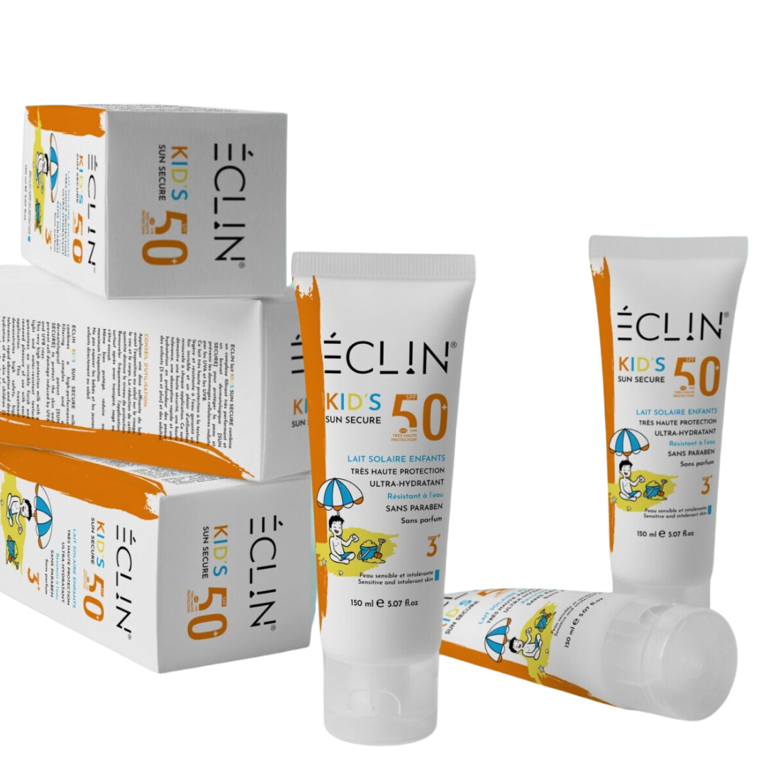 Eclin-Lait-solaire-kids-spf50-3ans-150ml-2 Eclin Lait solaire kids spf50+ +3ans 150ml – Image 1