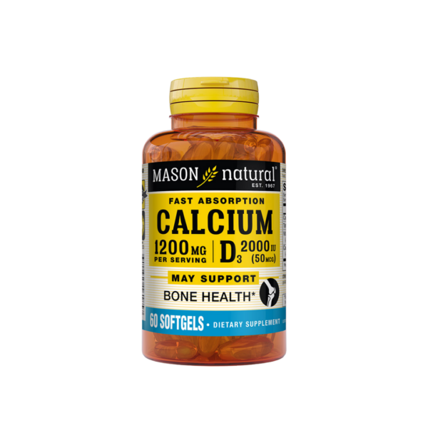 Mason Natural Calcium + Vitamine D3 60 Softgels 1618-60
