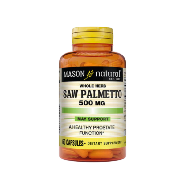 Mason Natural Saw Palmetto 500mg 60 capsules