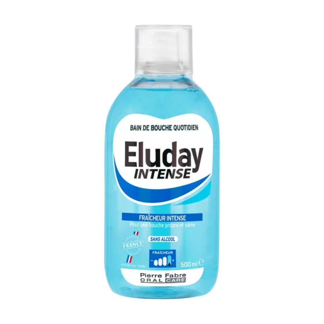 Eluday-Bain-de-bouche-Fraicheur-intense-500ml-1-2 Eluday Bain de Bouche Fraicheur Intense 500ml – Image 1