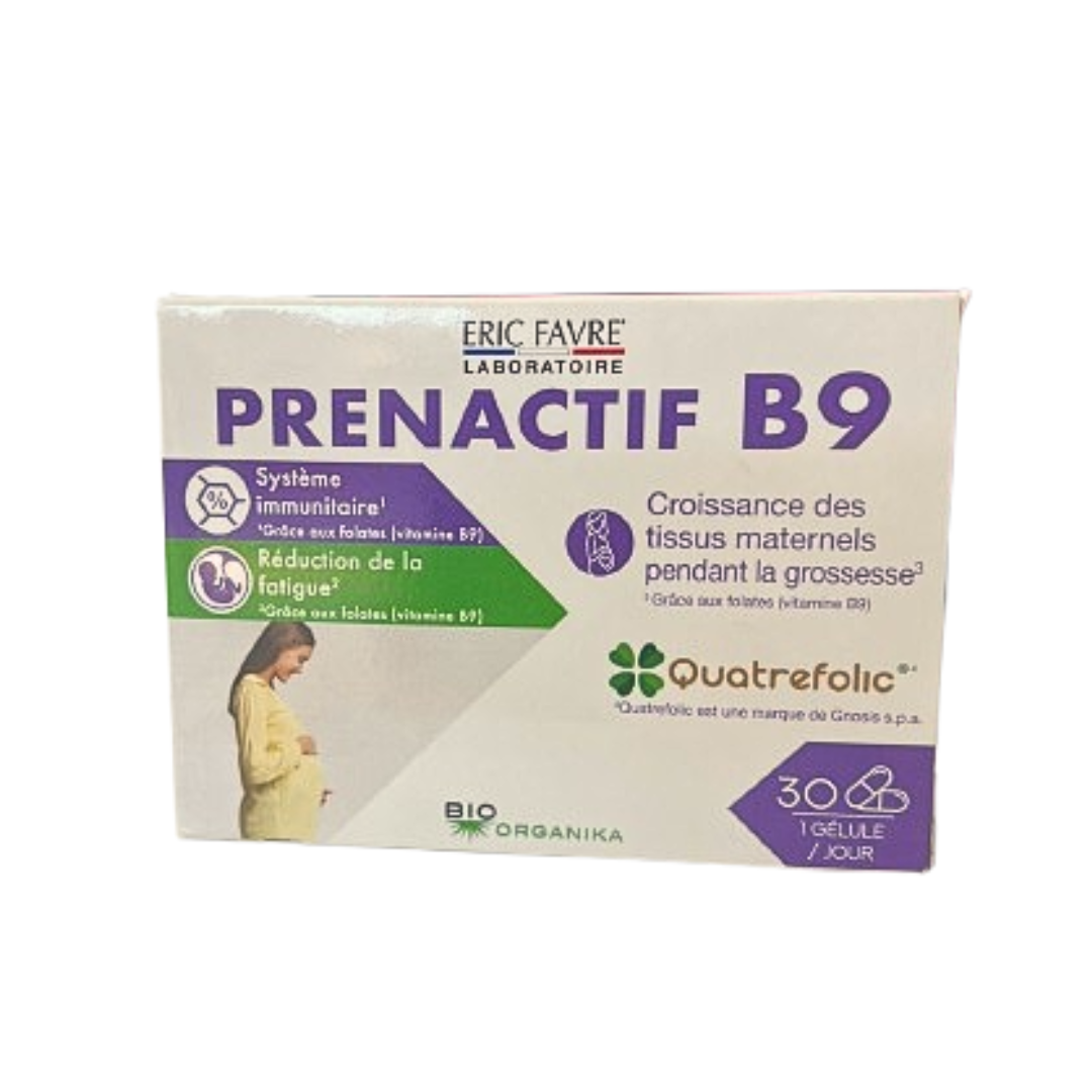 Eric-Favre-Prenactif-B9-30-Capsules-2 Eric Favre Prenactif B9 30 Capsules – Image 1