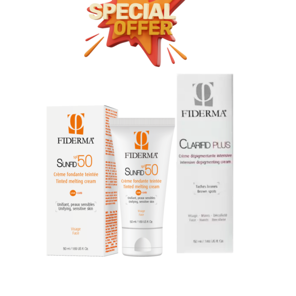 Fiderma Clarifid Plus Creme Depigmentante + Sunfid spf50+ Pack