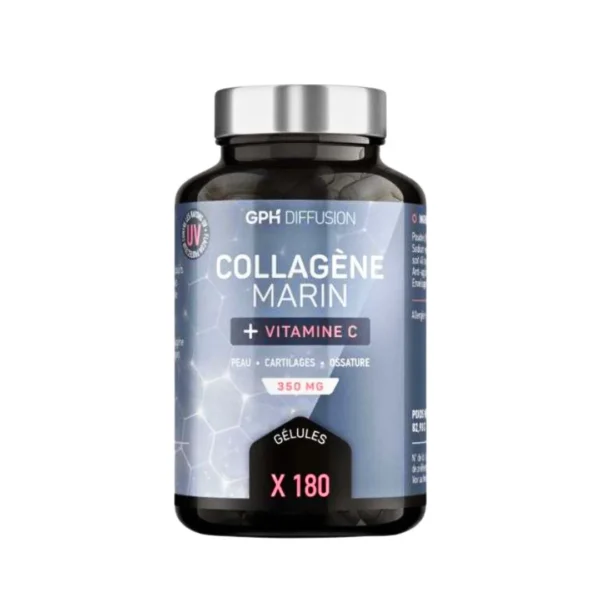 GPH Collagene Marine+vitamine C 180 gelules 350mg