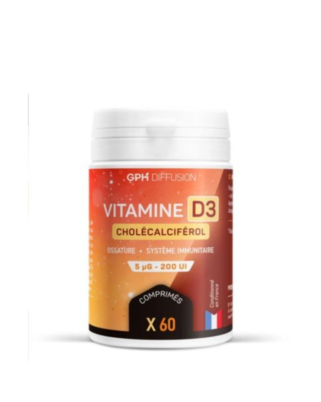 GPH-D3 GPH Vitamine D3 60 cps – Image 1