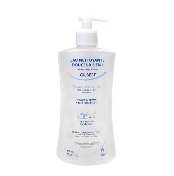 Gilbert Eau Nettoyante Douceur 3en1 Bebe 400ml