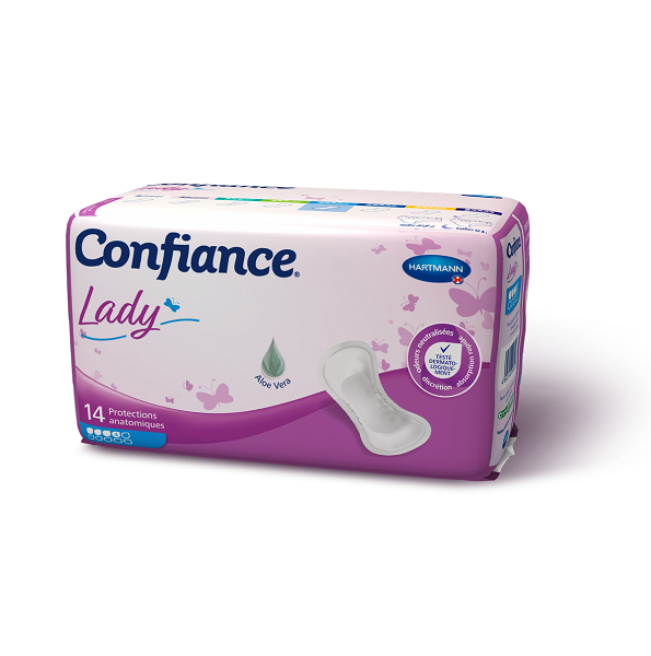 HARTMANN  CONFIANCE LADY ABSORPTION 4 PROTECTION ANATOMIQUE X14 Unités