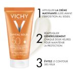 Vichy Capital Soleil Émulsion Anti-Brillance Toucher Sec SPF50 Peau Sensible Mixte à Grasse | 50ml – Image 7
