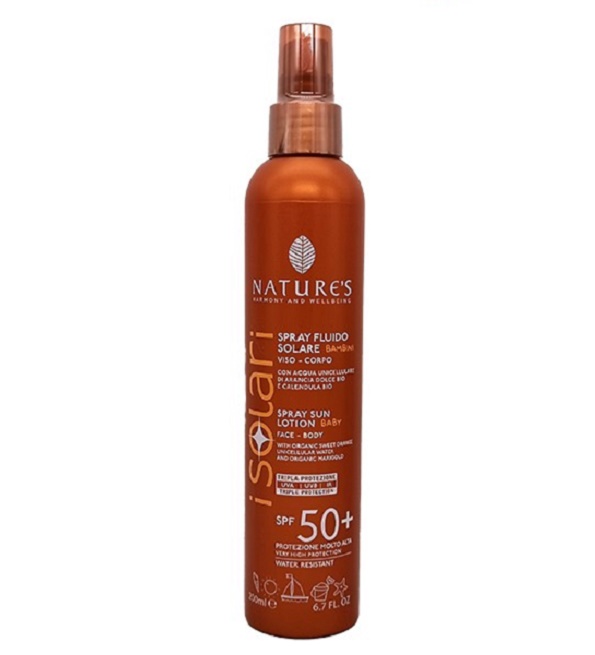 I-Solari-Spray-fluido-solare-bambini-SPF50-2 Natures Isolari Spray Fluide Solaire Baby Spf50+ 200ml – Image 1