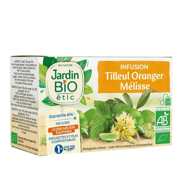 JARDIN BIO INFUSION TILLEUL ORANGER MELISSE 20 SACHET